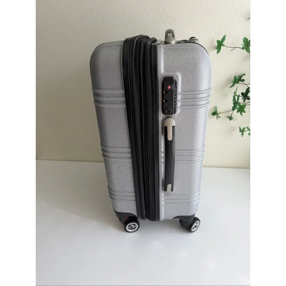 TRAVEL JOY EXPANDABLE LUGGAGE CARRY ON SUITCASE TSA LIGHTWEIGHT HARDSIDE LUGGAGE